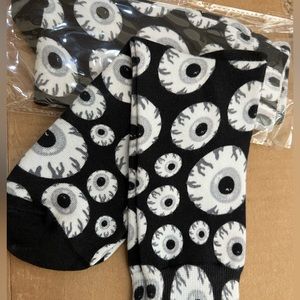 Mishka socks blk grey white one size